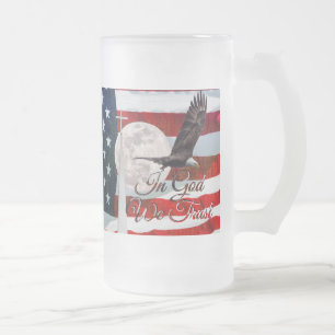 In God We Trust Frosted Beer Mug