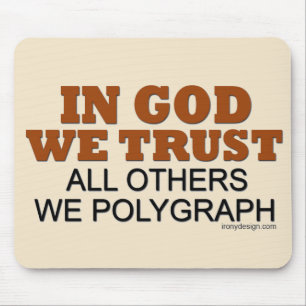 In God We Trust Humour Mouse Mat