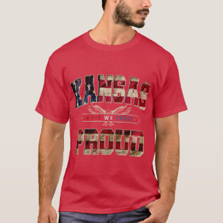 In God We Trust Kansas Proud Strong Awesome Design T-Shirt