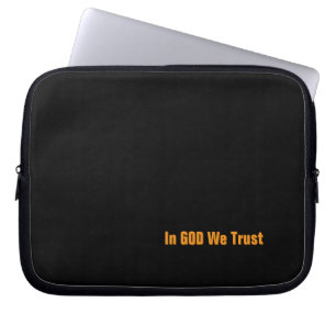 In GOD We Trust Laptop Sleeve