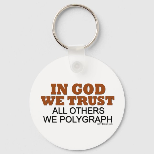 In God We Trust Saying Key Ring (Front)
