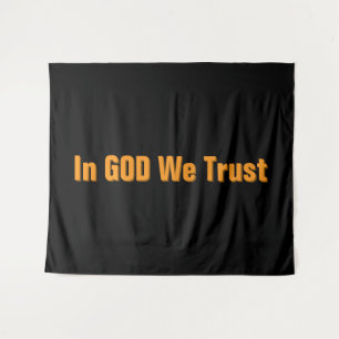 In GOD We Trust Tapestry