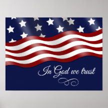 In God We Trust Waving Flag