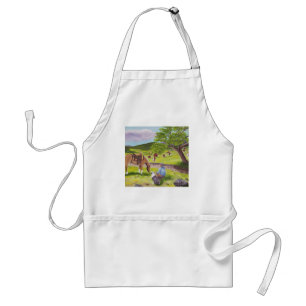 In Gods Country ~ Cowboy & Australian Shepherd Standard Apron