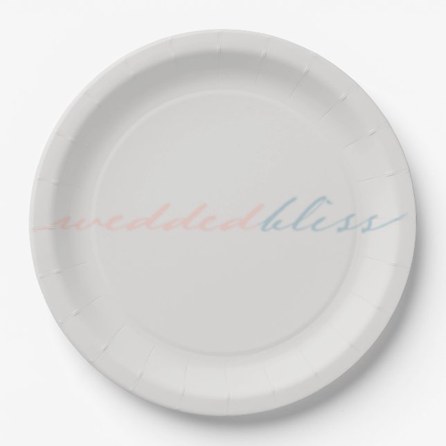 in God's love Wedding Paper Plate (Front)