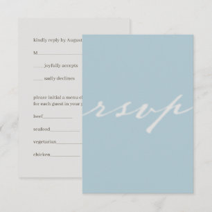 in God's love Wedding RSVP Card