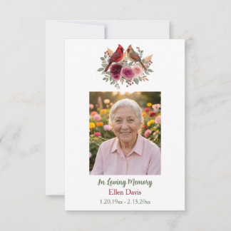 In God's Loving Care | Photo & Poem Cardinal Card