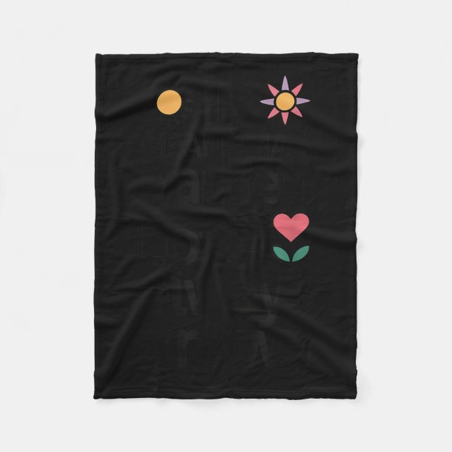 In Grandma’s Garden Love Grows Gardening  Fleece Blanket (Front)