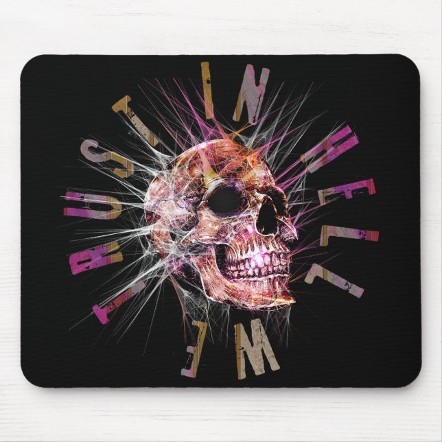 IN HELL WE TRUST MOUSE MAT (Front)