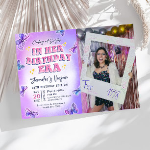 In Her Birthday Era Birthday Party Photo Invitation