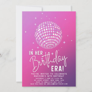 In Her Birthday Era, Era Party, Eras Party Invitation