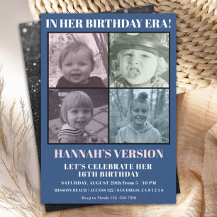 In Her Birthday Era Photo Eras Birthday Party Invitation