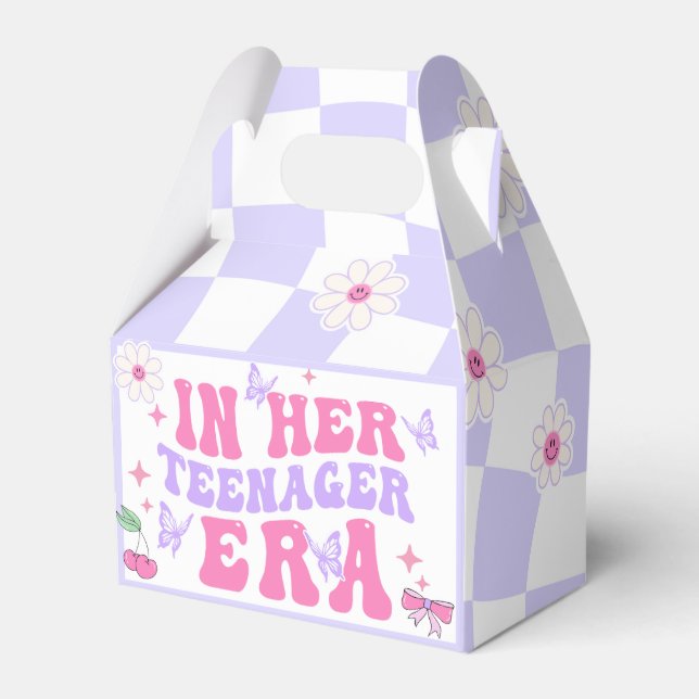 In Her Teenager Era Birthday Party Favour Boxes (Front Side)