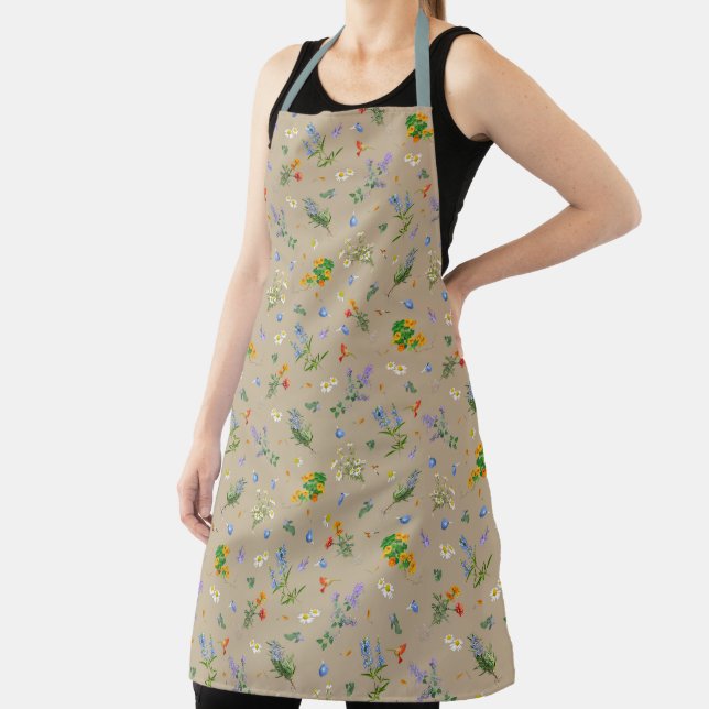 in herb garden. apron (Insitu)