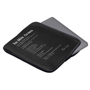 In His Arms Love Poem Wall Art Decor Poster Laptop Sleeve