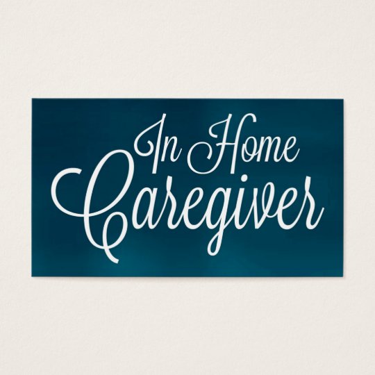 In Home Caregiver Brushed Business Card