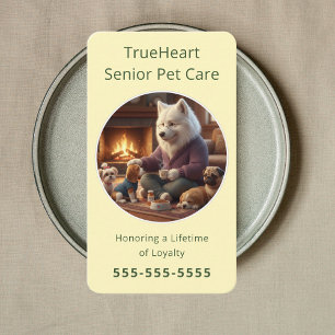 In-Home Senior Dog Care Holistic Senior Dog Care Business Card
