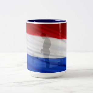 In Honor or all (fallen) Heroes Two-Tone Coffee Mug