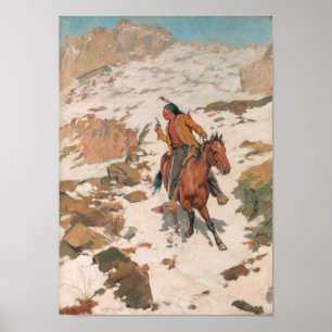 In Hot Pursuit - Charles Schreyvogel Poster
