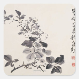 In Imitation of Xu Wei�s Flowers No.5 Square Sticker