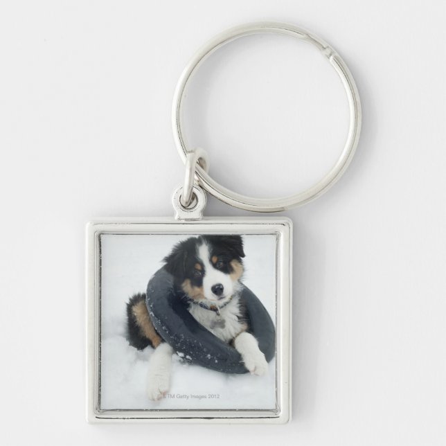 in inner tube in the snow key ring (Front)