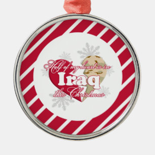 In Iraq this Christmas Round Ornament