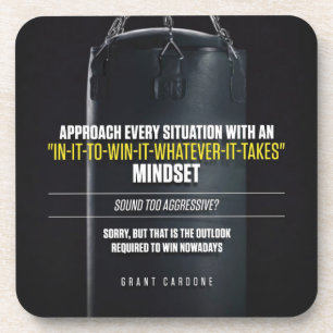 In It To Win It Mindset - Workout Motivational Coaster
