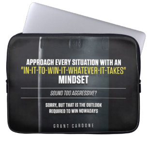 In It To Win It Mindset - Workout Motivational Laptop Sleeve