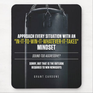 In It To Win It Mindset - Workout Motivational Mouse Mat