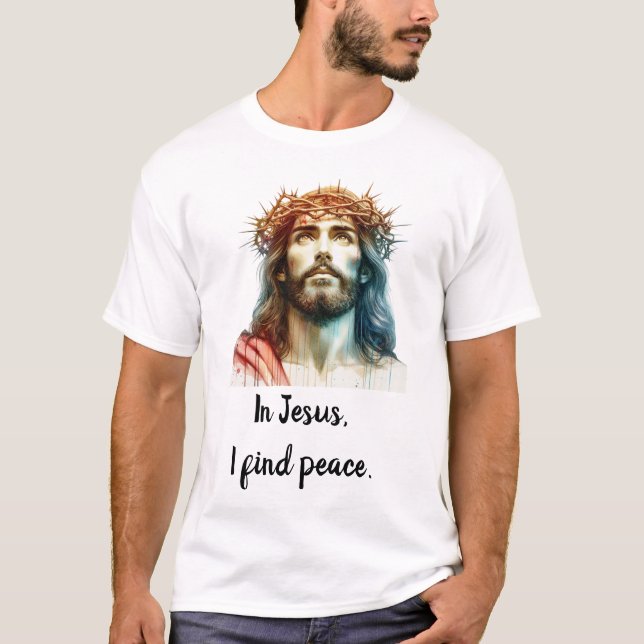 In Jesus, I find Peace Royal Luxury T-Shirt  (Front)