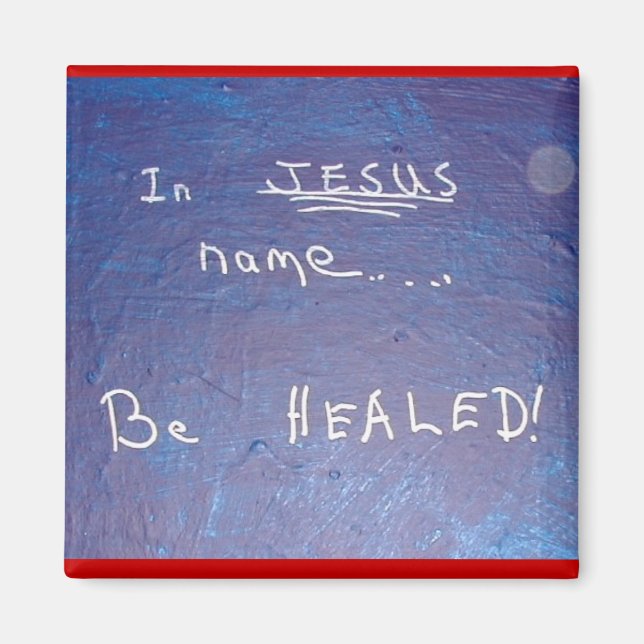 in Jesus name - 1118 Magnet (Front)