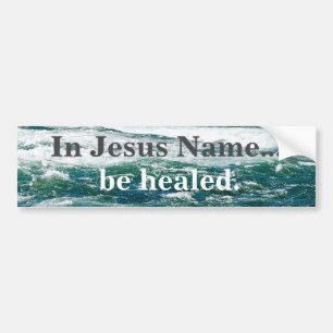 IN JESUS' NAME BUMPER STICKER
