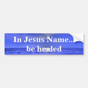 IN JESUS' NAME BUMPER STICKER