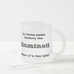 In Jesus name Frosted Glass Coffee Mug