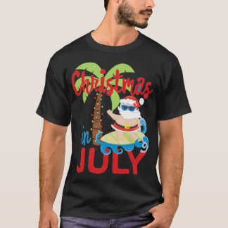 In July Summer Santa T-Shirt