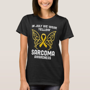 In July We Wear Yellow Ribbon Cool Sarcoma Awarene T-Shirt