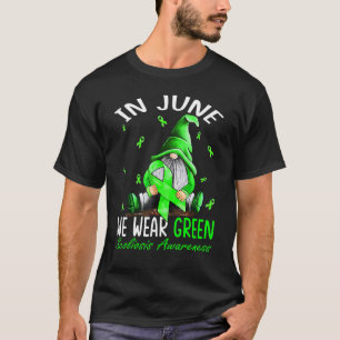 In June We Wear Green For Scoliosis Awareness Gnom T-Shirt