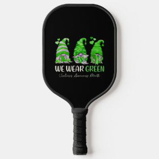 In June We Wear green Scoliosis Awareness Month Gn Pickleball Paddle