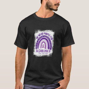 In June We Wear Purple Alzheimers Awareness Rainbo T-Shirt
