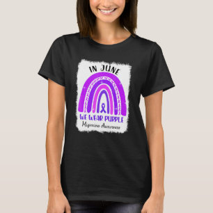In June We Wear Purple Migraine Awareness Purple R T-Shirt