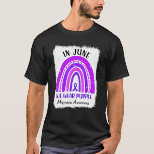 In June We Wear Purple Migraine Awareness Purple R T-Shirt