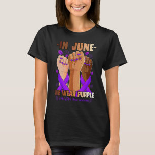 In June We Wear Purple World Elder Abuse Awareness T-Shirt