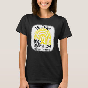 In June We Wear Yellow Ribbon Albinism Awareness R T-Shirt