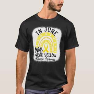 In June We Wear Yellow Ribbon Albinism Awareness R T-Shirt