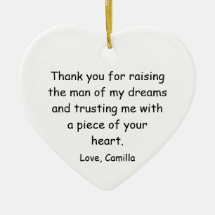 In-Law Christmas Ornament - Personalised Wedding K