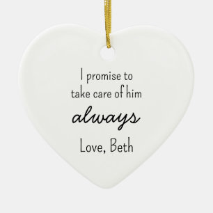 In-Law custom Ornament - Personalised Wedding Keep