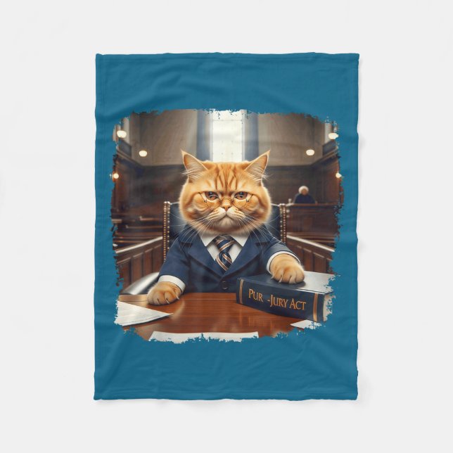In Law Student School Justice Meme Fleece Blanket (Front)