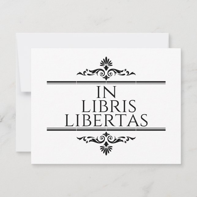 In Libris Libertas - In Books Freedom (Front)