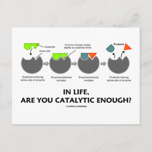 In Life Are You Catalytic Enough? (Enzyme) Postcard