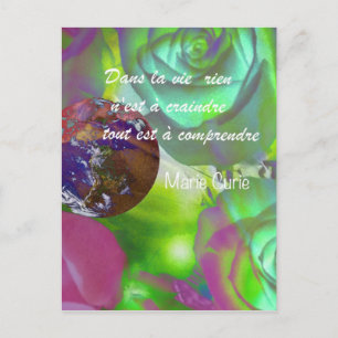 In life everything is not understood postcard